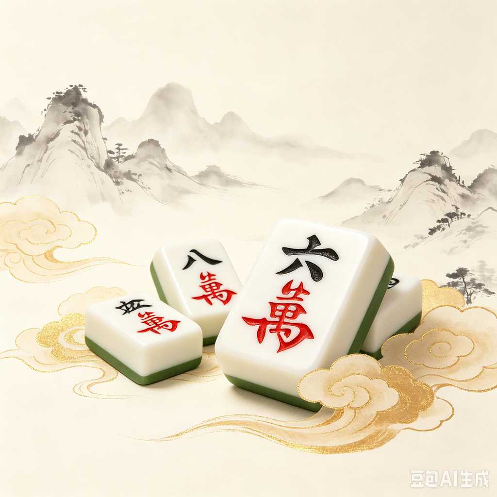 mahjong set for home entertainment