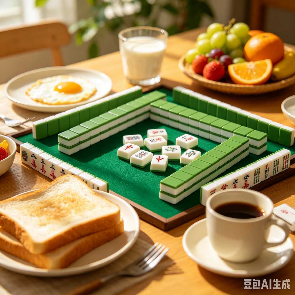 retro vintage mahjong set